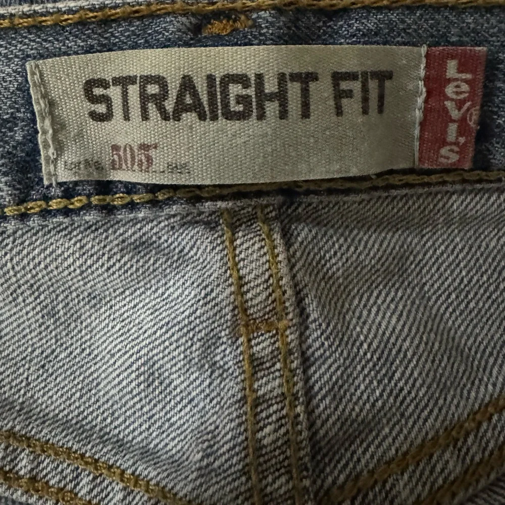 Levi’s 505‎ Straight Fit Denim Shorts Light Wash 38 USA Classic